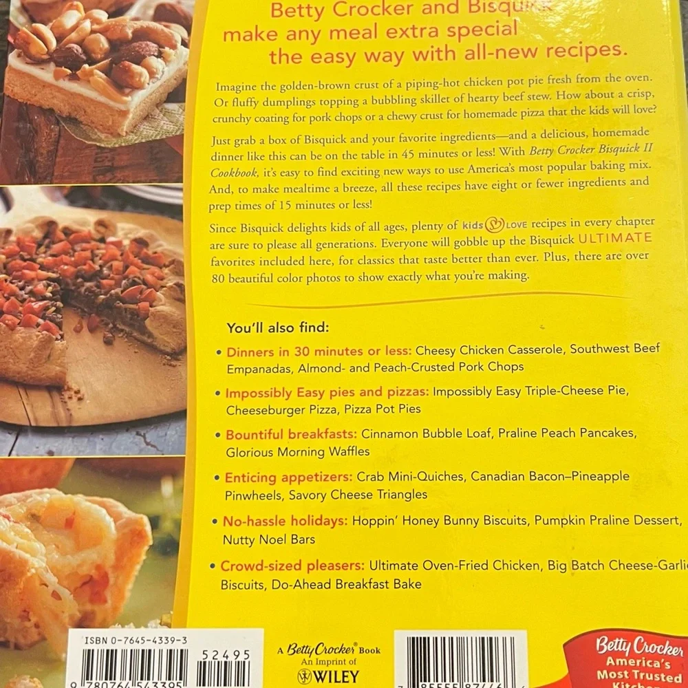 Bisquick II Cookbook 2004 Betty Crocker Hardcover Spiral All New‎ Recipes